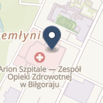 Arion Szpitale w Restrukturyzacji na mapie