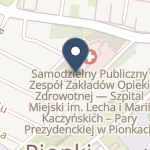 SPZZOZ w Pionkach im. Lecha i Marii Kaczyńskich - Pary Prezydenckiej na mapie