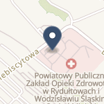 Szpital Powiatowy w Wodzisławiu Śląskim na mapie